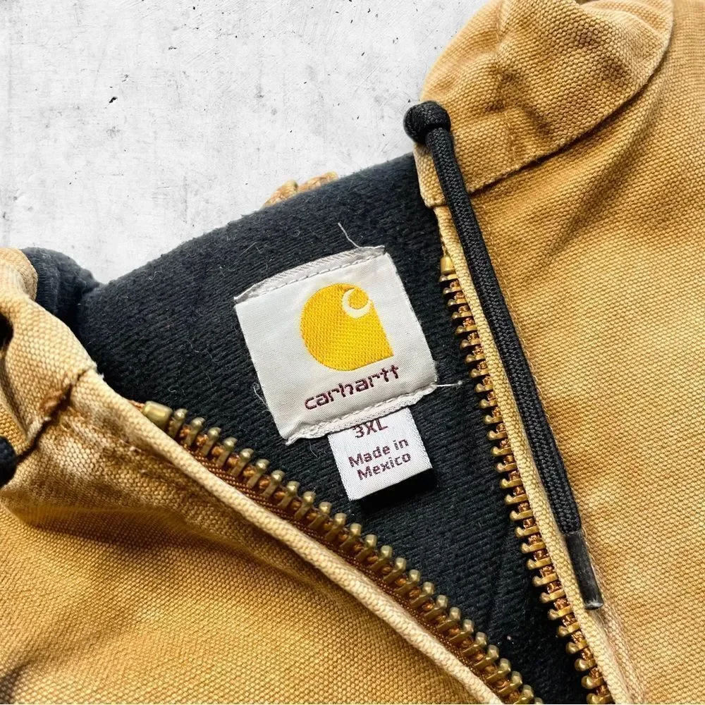 Carhartt J130 BRN Insulated Duck Active Jacket, 12oz Heavyweight, Brown, 3XL